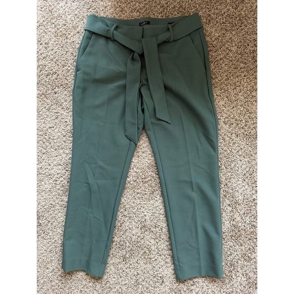 Loft Julie Pants teal EUC Belt and Heavy EUC 6 - Picture 2 of 7